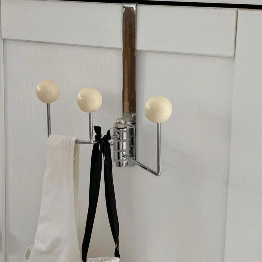 Smooth Ball Tip Metal Over-the-Door Hook