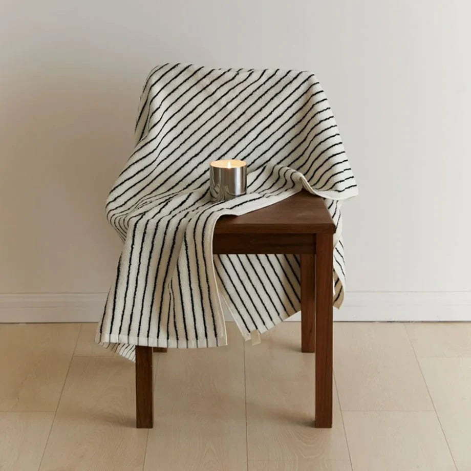 Plush Striped Cotton Towel Set