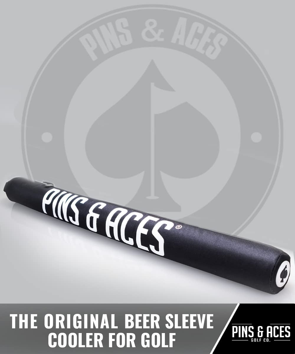 Pins & Aces Beer Sleeve 7-Can Insulated Cooler Sleeve - Stores up to 7 Cans Discreetly in Your Golf Bag - Keeps Canned Beverages Cold on the Golf Course - Fits Most Golf Bags Styles & Types Camp Kitchen Camping & Hiking Coolers Outdoor Recreation Sports & Outdoors