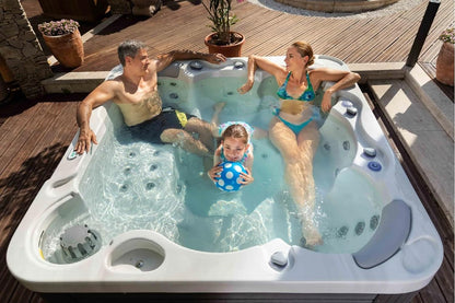 Jersey 6 - Person 46 - Jet Hot Tub,Ice White Hot Tubs Hot Tubs & Supplies Lawn & Garden Patio Pools