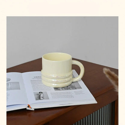 Chunky Ribbed Ceramic Mug