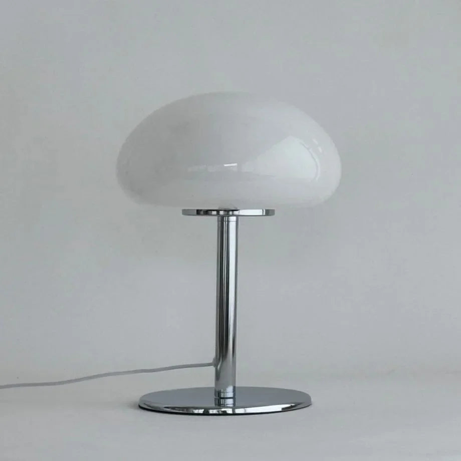 Glossy Dome Metal Mushroom Accent Lamp