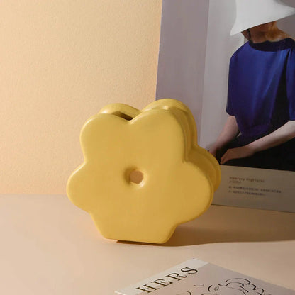 Daisy Bloom Ceramic Stacking Vase