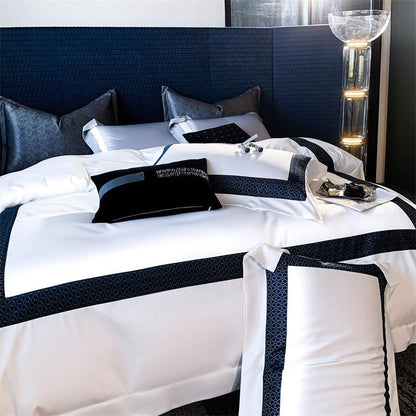 Sablier White Luxury Egyptian Cotton Bedding Set