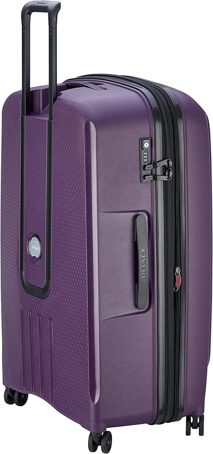 Delsey Adults-Unisex'S Suitcase, Purple, XL (83 Cm-123 L + 11 L) Clothing Luggage Luggage & Bags Luggage & Travel Gear Shoes & Jewelry Suitcases