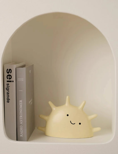 Matte Ceramic Smiling Sun Jewelry Organizer