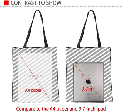 Women Girl Tote Bags Reusable Grocery Shopping Bags Tote Bags for Teens Large Book Storage Bag Clothing Handbags & Wallets Shoes & Jewelry Totes Women