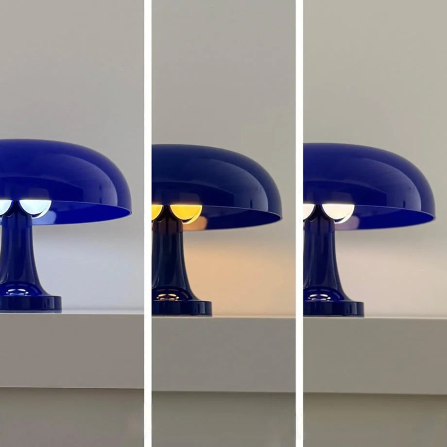 Retro Glossy Mushroom Accent Lamp