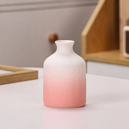 Pastel Ombre Frosted Ceramic Bud Vase