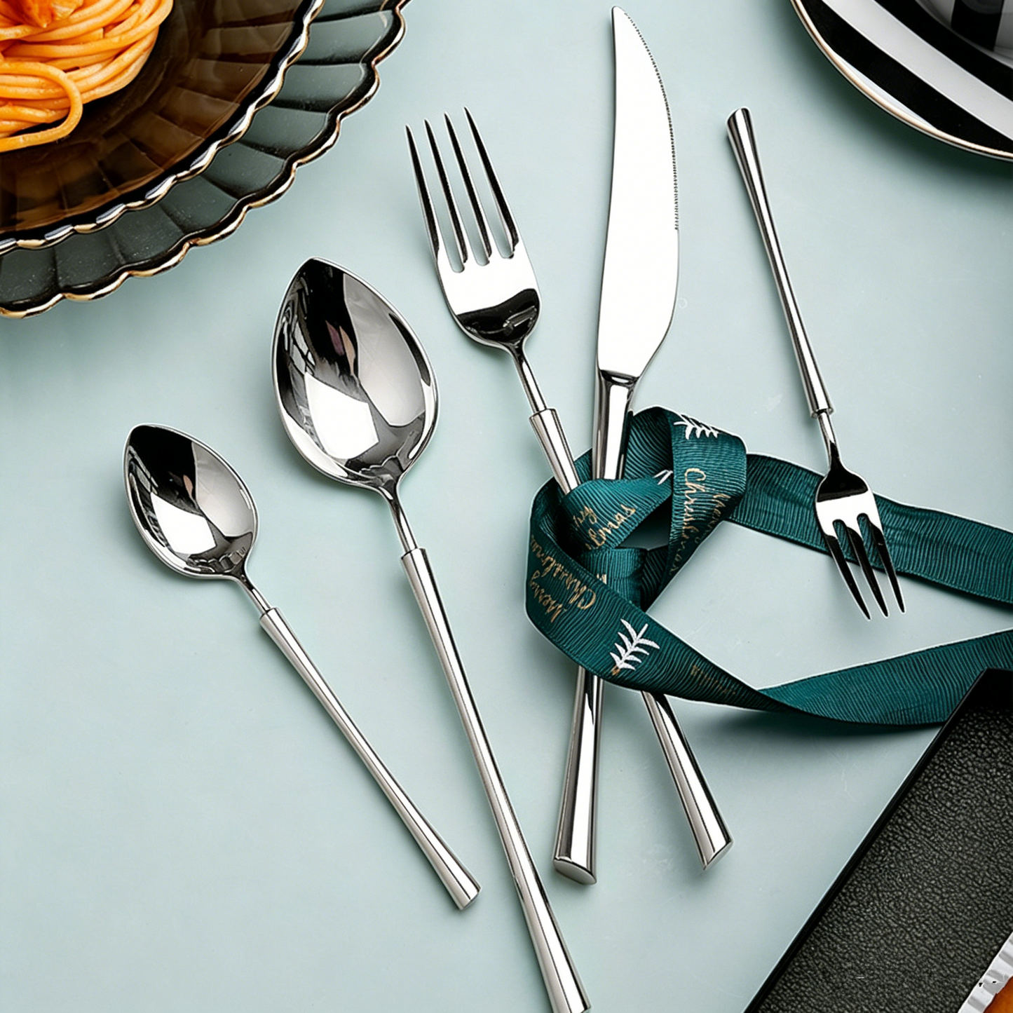 Ottoman Silver Luxury Stainless Steel Cutlery Set