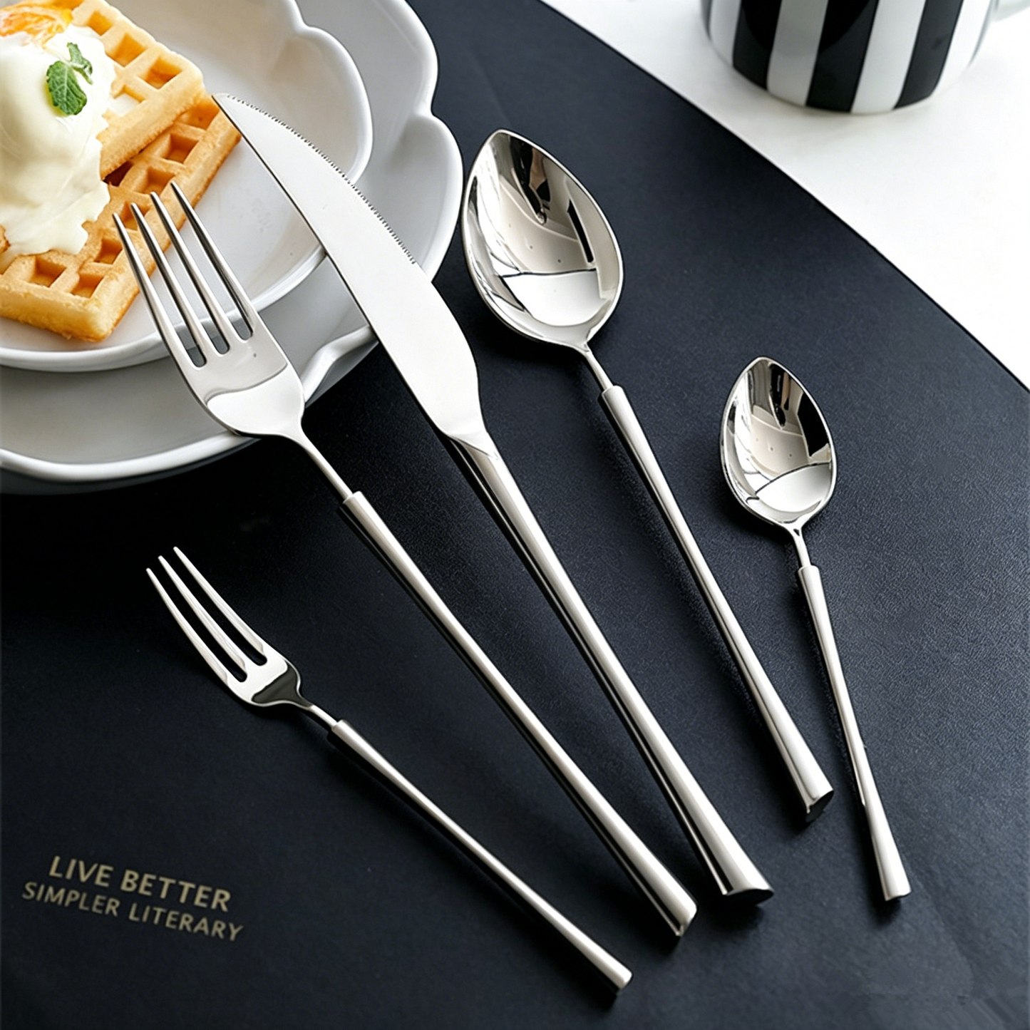 Ottoman Silver Luxury Stainless Steel Cutlery Set