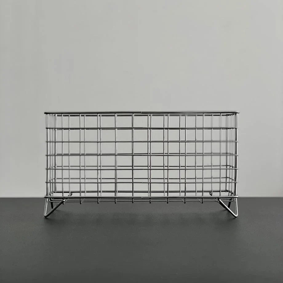 Wireframe Grid Metal Desktop Organizer