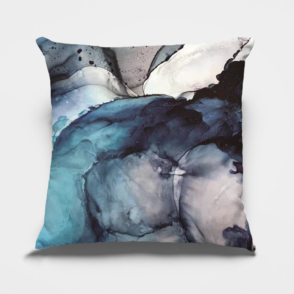 Abstract Blue Cushion Covers