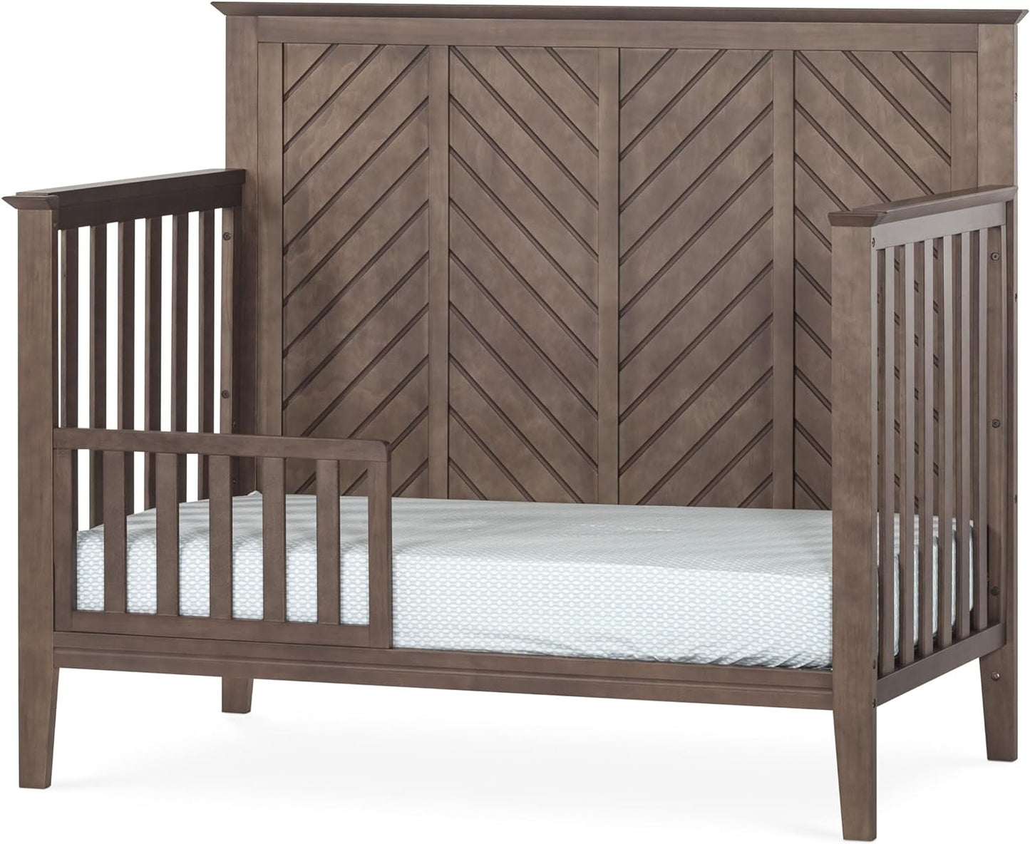 Child Craft Atwood 4-In-1 Convertible Crib, Baby Crib Converts to Day Bed, Toddler Bed and Full Size Bed, 3 Adjustable Mattress Positions, Non-Toxic, Baby Safe Finish (Cocoa Bean Brown) Baby Products Convertible Cribs Furniture Infant & Toddler Beds Nursery