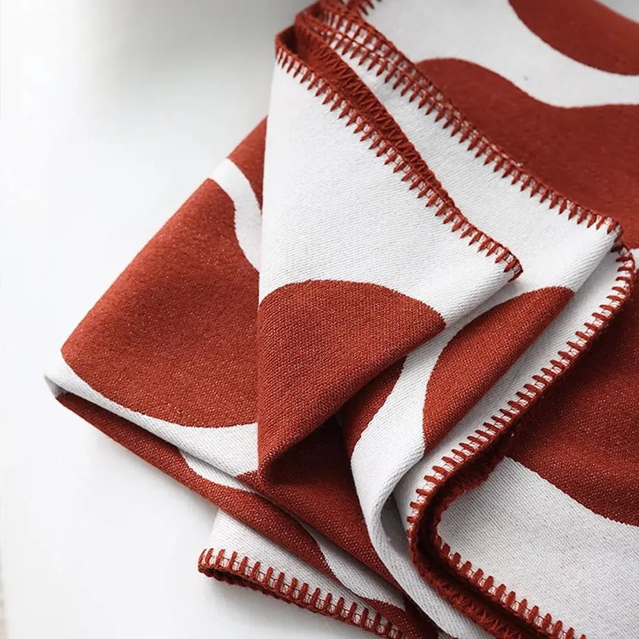 Abstract Botanical Flannel Fleece Throw Blanket