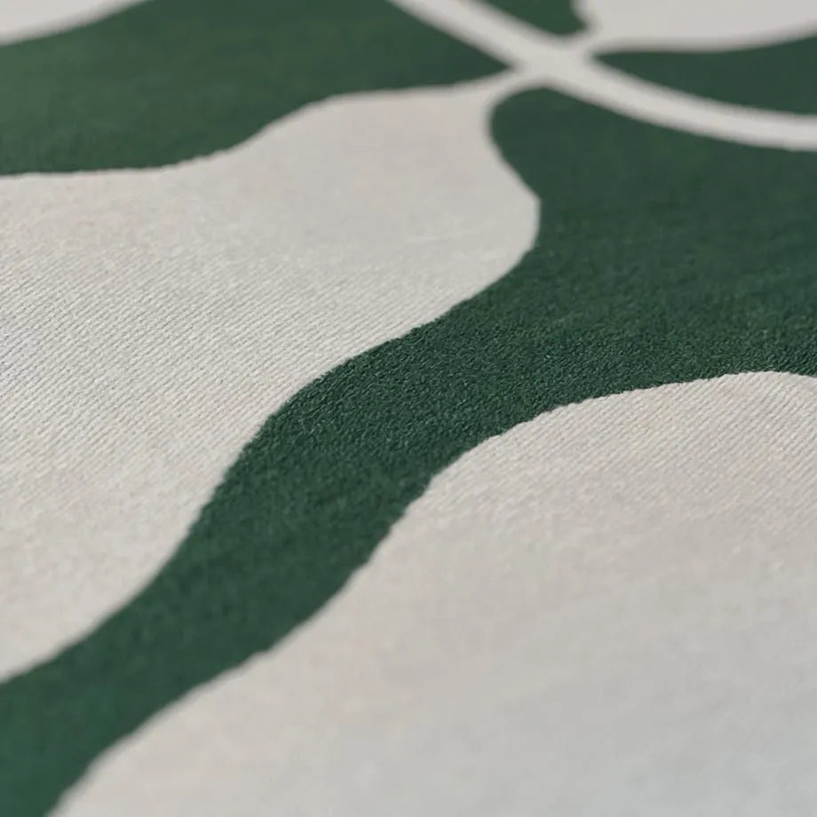 Abstract Botanical Flannel Fleece Throw Blanket