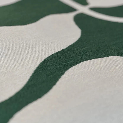 Abstract Botanical Flannel Fleece Throw Blanket
