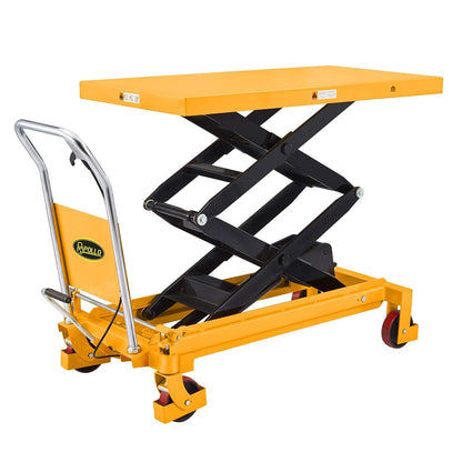 APOLLOLIFT Double Scissor Hydraulic Lift Table/Cart 1760Lbs Capacity 59" Lifting Height Industrial & Scientific Lift Tables Material Handling Products Pulling & Lifting