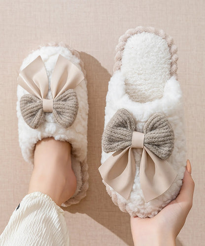 Plush Textured Fleece House Slippers