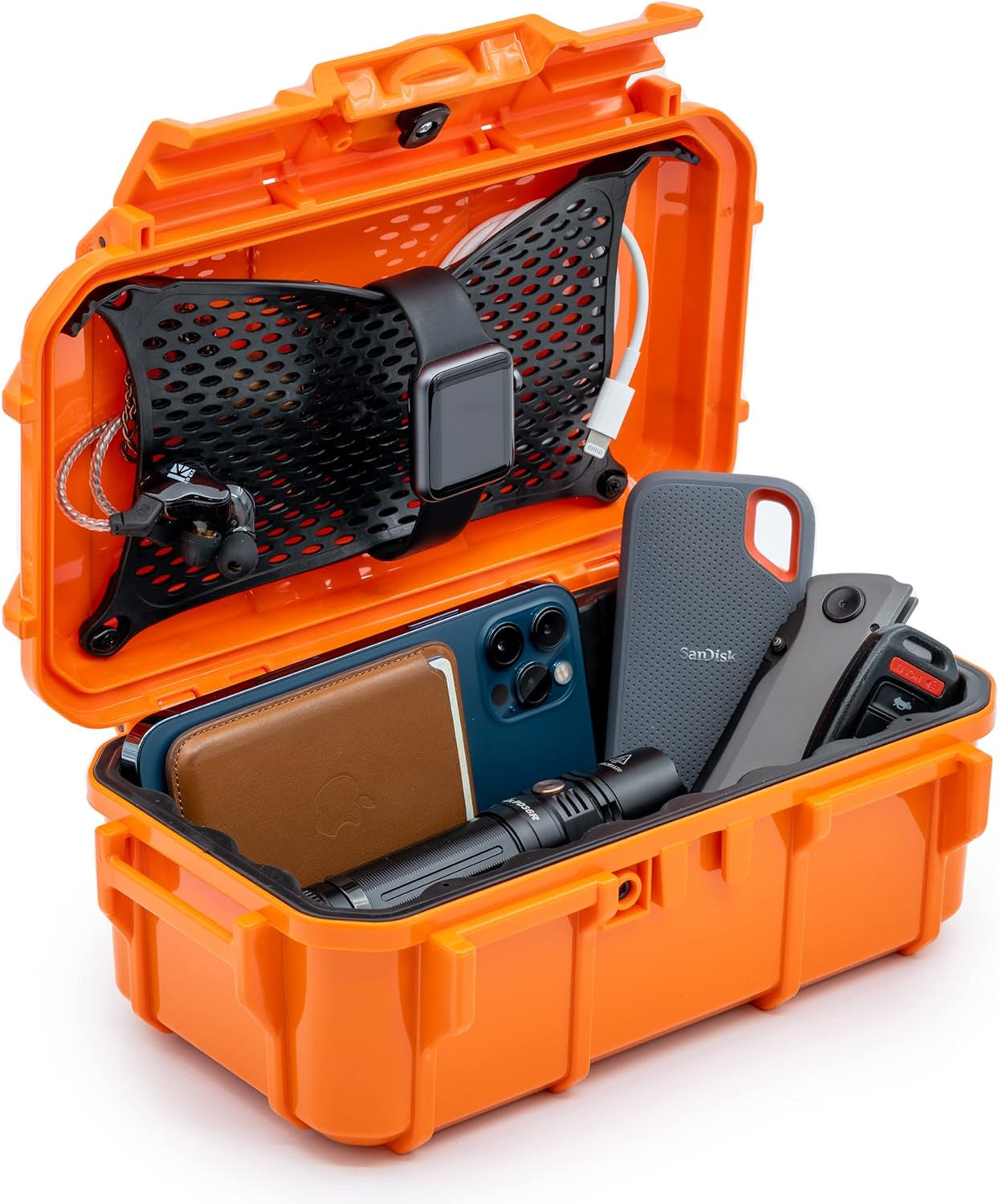 Evergreen 57 Waterproof Dry Box Protective Case - Travel Safe/Mil Spec/Usa Made - for Cameras, Phones, Ammo Can, Camping, Hiking, Boating, Water Sports, Knives, & Survival (Red) Bags & Cases Camera & Photo Camera Cases Electronics