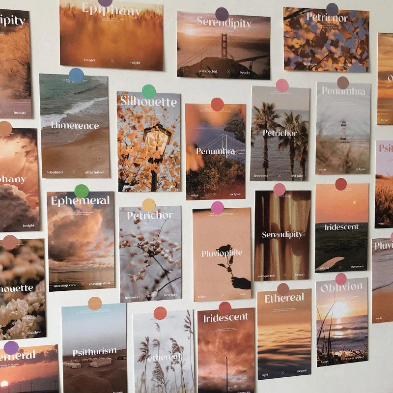 Sunset Hues Poetic Photo Wall Collage Kit