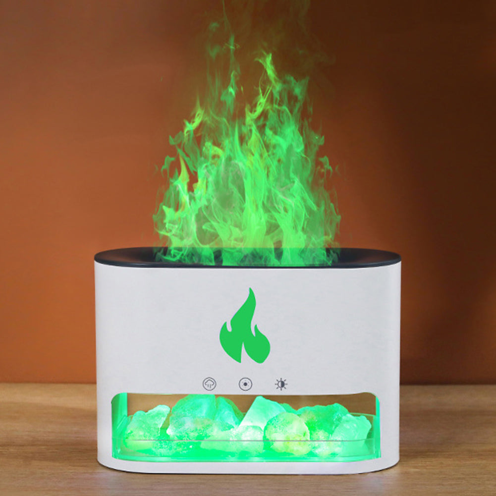 Crystal Salt Rock Fire Humidifier