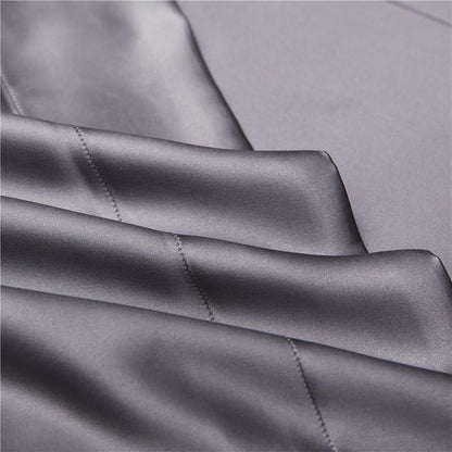 Eloise Quartz Lavender Luxury Pure Mulberry Silk Bedding Set