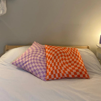 3D Checkered Cushion Cover AESTHETIC_Indie checked pillow SUB CATEGORY_Cushion Covers