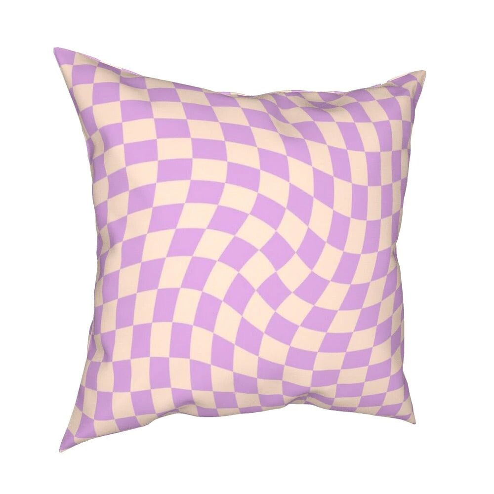 3D Checkered Cushion Cover AESTHETIC_Indie checked pillow SUB CATEGORY_Cushion Covers