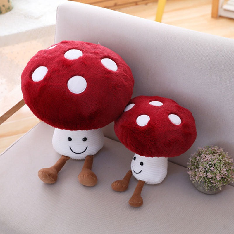 Red Mushroom Pillow Toy AESTHETIC_Mushroom SUB CATEGORY_Decorative Pillows