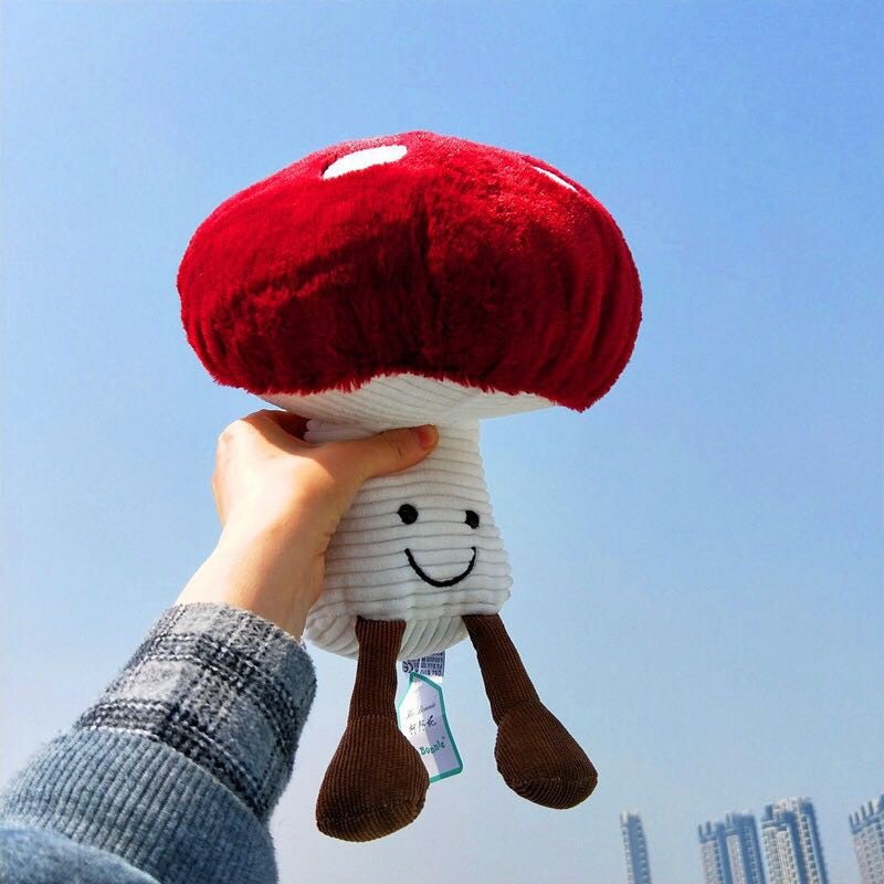 Red Mushroom Pillow Toy AESTHETIC_Mushroom SUB CATEGORY_Decorative Pillows