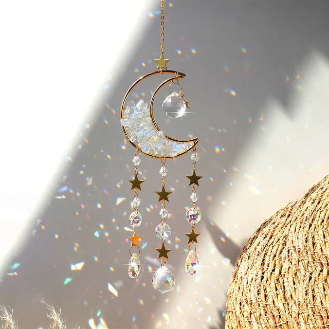 Amethyst Moon Suncatcher AESTHETIC_Fairycore AESTHETIC_Witchcore light catcher lightcatcher SUB CATEGORY_Suncatchers sun catcher