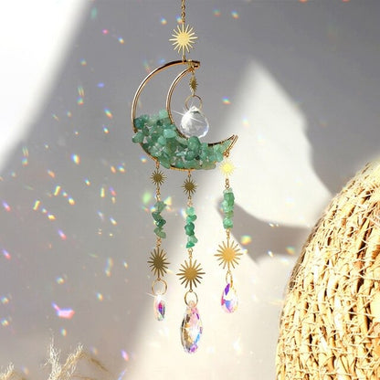 Amethyst Moon Suncatcher AESTHETIC_Fairycore AESTHETIC_Witchcore light catcher lightcatcher SUB CATEGORY_Suncatchers sun catcher