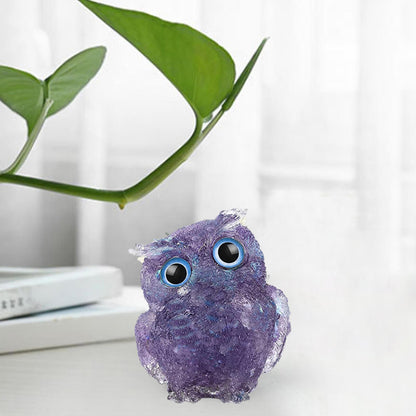 Amethyst Gem Owl