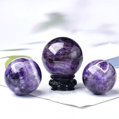 Amethyst Mini Magic Ball AESTHETIC_Fairycore AESTHETIC_Witchcore geode SUB CATEGORY_Desk Accessories