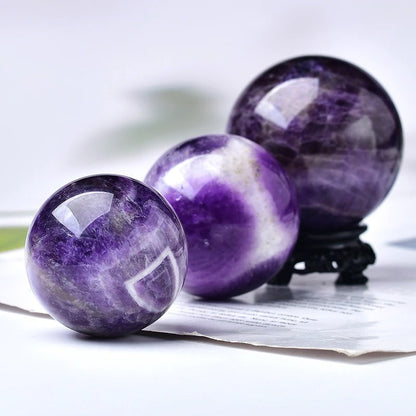 Amethyst Mini Magic Ball AESTHETIC_Fairycore AESTHETIC_Witchcore geode SUB CATEGORY_Desk Accessories