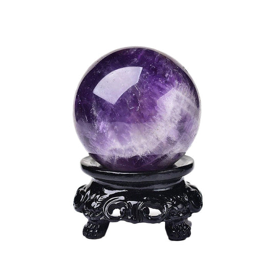 Amethyst Mini Magic Ball AESTHETIC_Fairycore AESTHETIC_Witchcore geode SUB CATEGORY_Desk Accessories