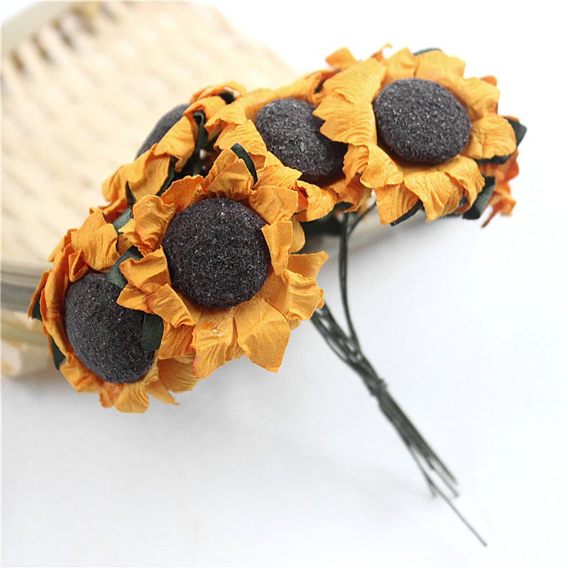 Artificial Mini Sunflowers AESTHETIC_Art Hoe AESTHETIC_Cottagecore