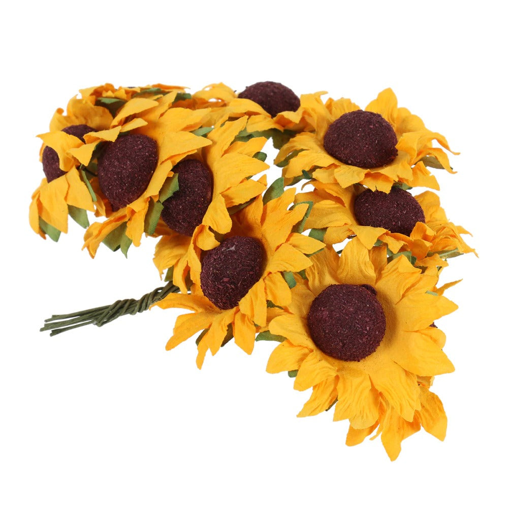 Artificial Mini Sunflowers AESTHETIC_Art Hoe AESTHETIC_Cottagecore