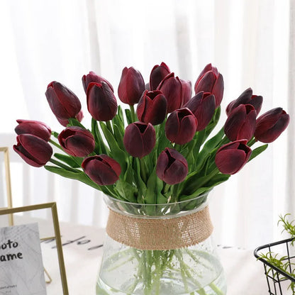 Artificial Tulip Flowers Bouquet (20 pcs)