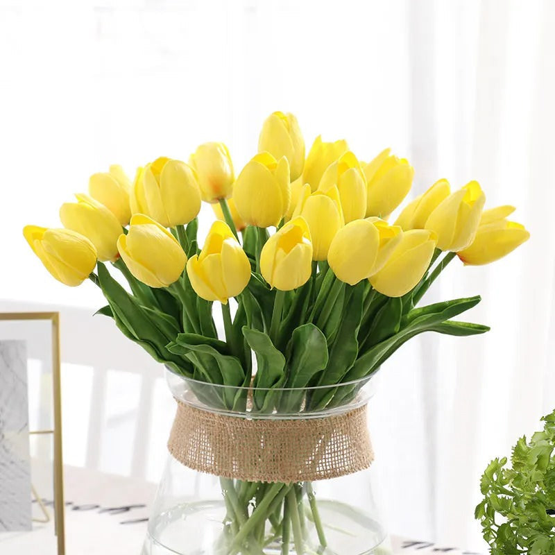 Artificial Tulip Flowers Bouquet (20 pcs)