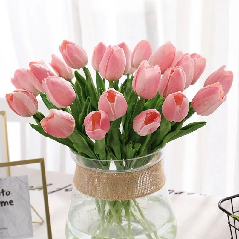 Artificial Tulip Flowers Bouquet (20 pcs)