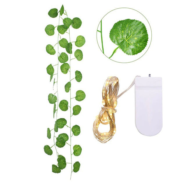 Single Vine String Light Set AESTHETIC_Indie artificial vines ivy leaf leaves SUB CATEGORY_String Lights SUB CATEGORY_Wall Decor viral vines wall vine