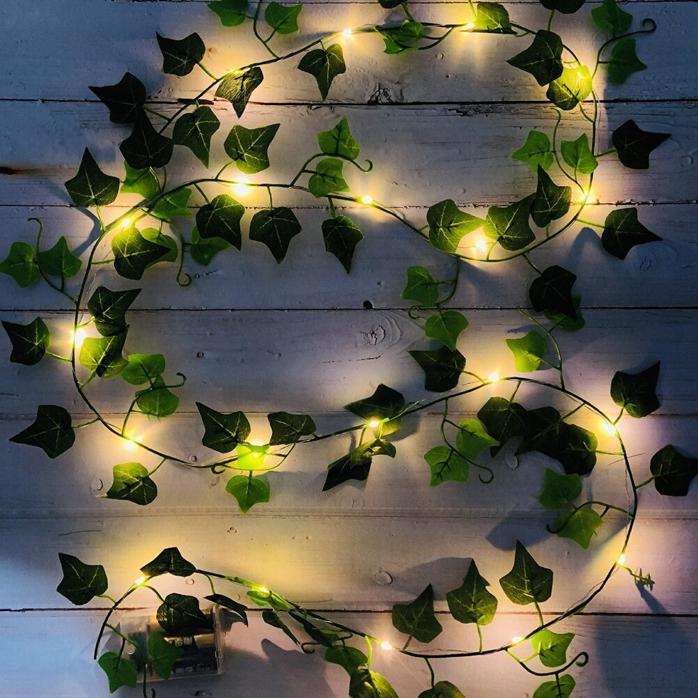 Single Vine String Light Set AESTHETIC_Indie artificial vines ivy leaf leaves SUB CATEGORY_String Lights SUB CATEGORY_Wall Decor viral vines wall vine