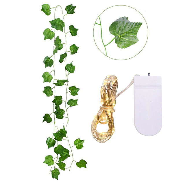 Single Vine String Light Set AESTHETIC_Indie artificial vines ivy leaf leaves SUB CATEGORY_String Lights SUB CATEGORY_Wall Decor viral vines wall vine