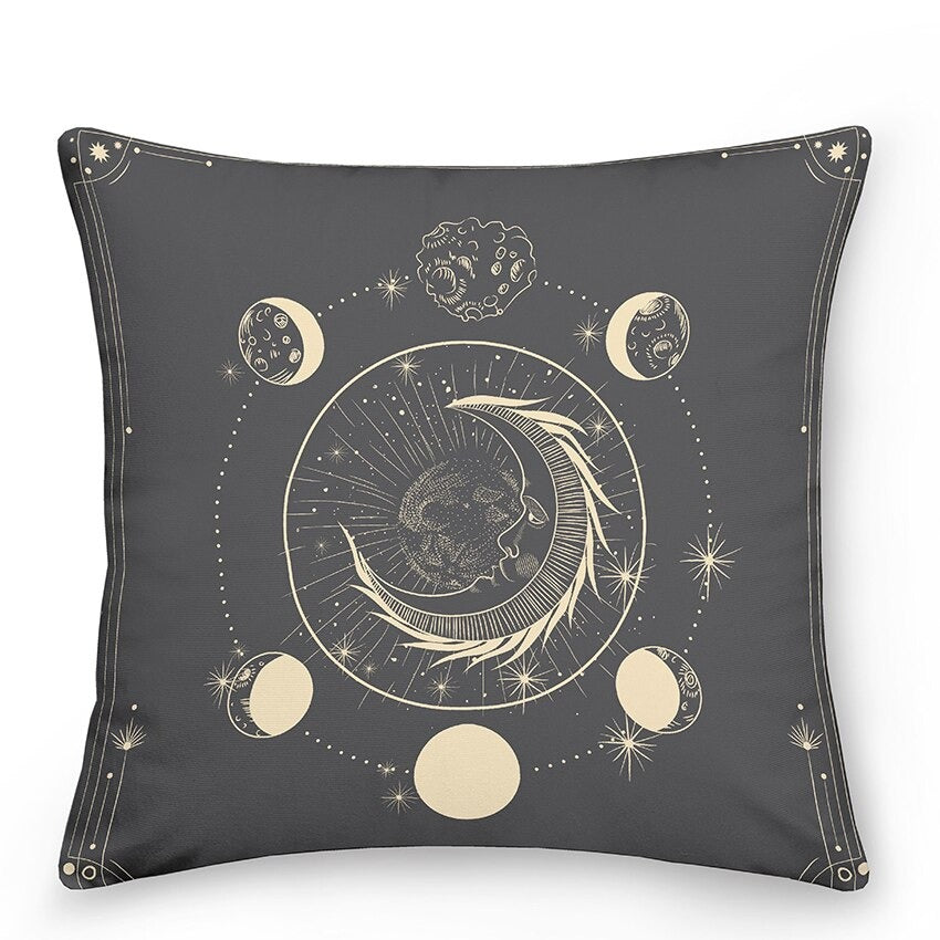 Astro Sun & Moon Cushion Covers astrological astrology pillow cover pillowcase SUB CATEGORY_Cushion Covers sun moon