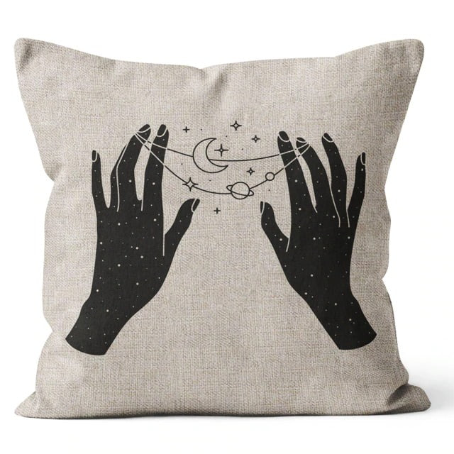 Magic Hands Cushion Covers astrological astrology boho SUB CATEGORY_Cushion Covers