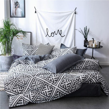 Aztec Geometric Bedding Set AESTHETIC_Witchcore bed sheet bedsheets SUB CATEGORY_Bedding Sets