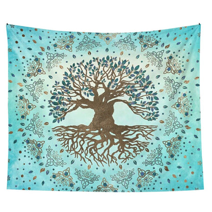 Tree of Life d'Azur Tapestry life tree