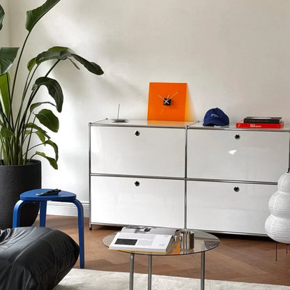 Sleek Solid Color Acrylic Table Clock